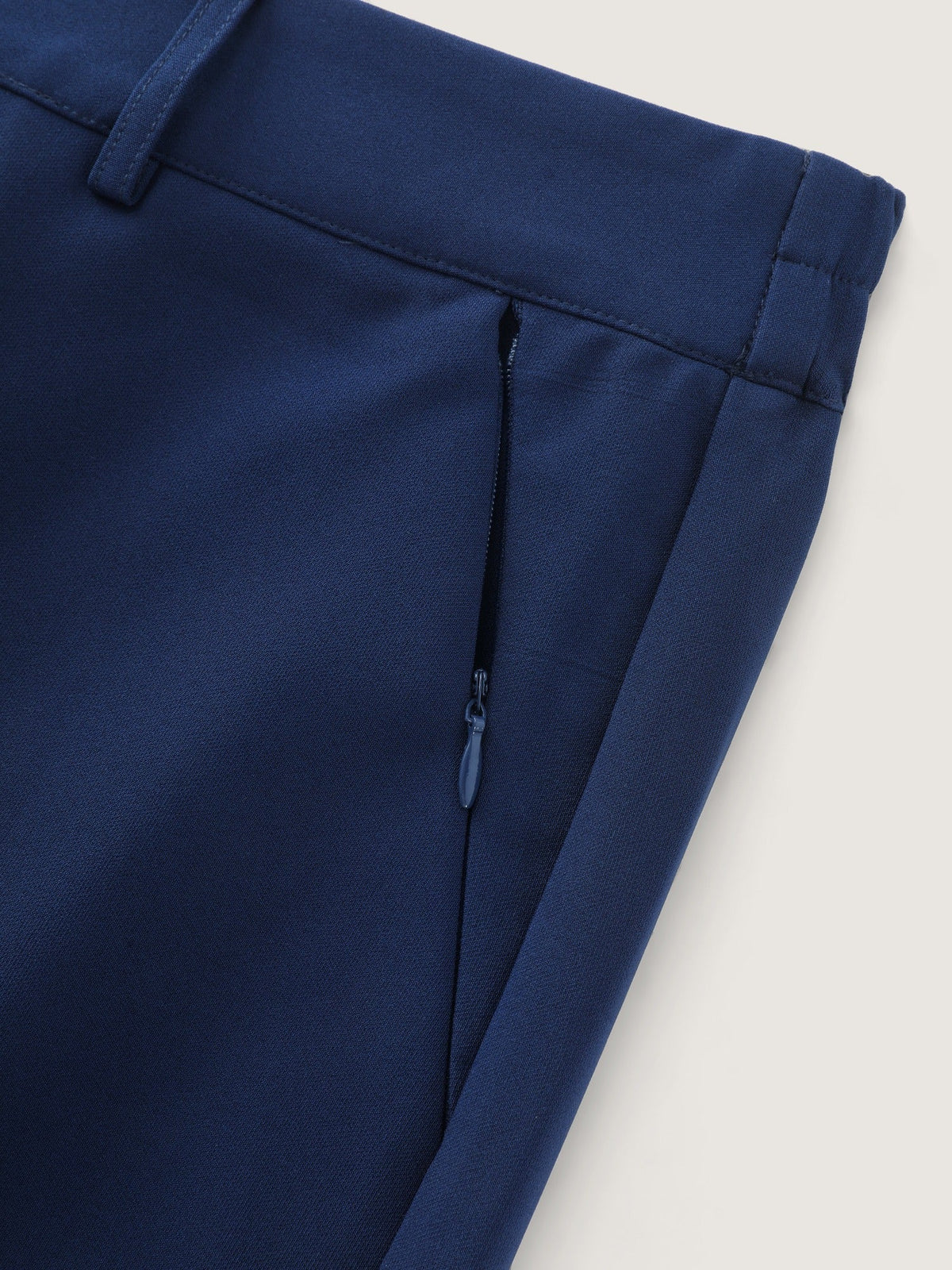 Stretchy Center Crease Pockets Wide Leg Pants