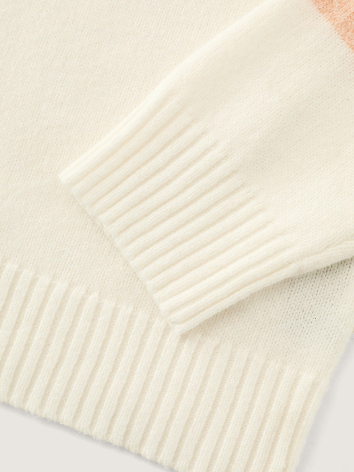 Contrast Striped Crew Neck Loose Fit Pullover