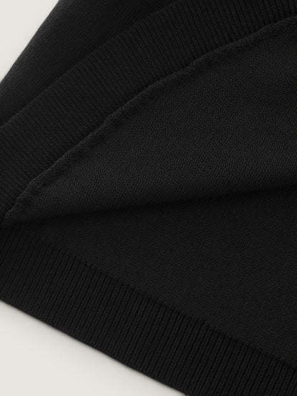 Round Neck One‑Button Cropped Cardigan