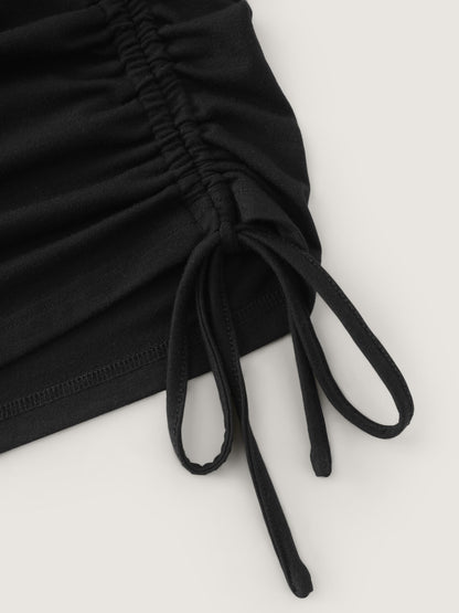 Supersoft Elastic Waist Side Drawstring Wide Leg Pants