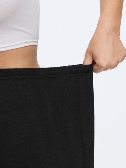 Supersoft Elastic Waist Side Drawstring Wide Leg Pants