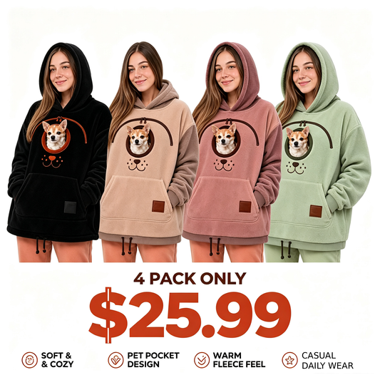 Dog Carrier Sweatshirt with Front Pocket